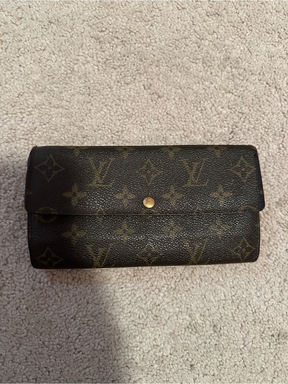 Louis Vuitton Brown Monogram Sarah Wallet